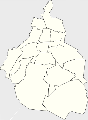 Mapa mudo de la Ciudad de México