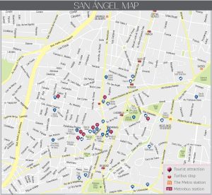 Atractivos turísticos en San Ángel (Ciudad de México).