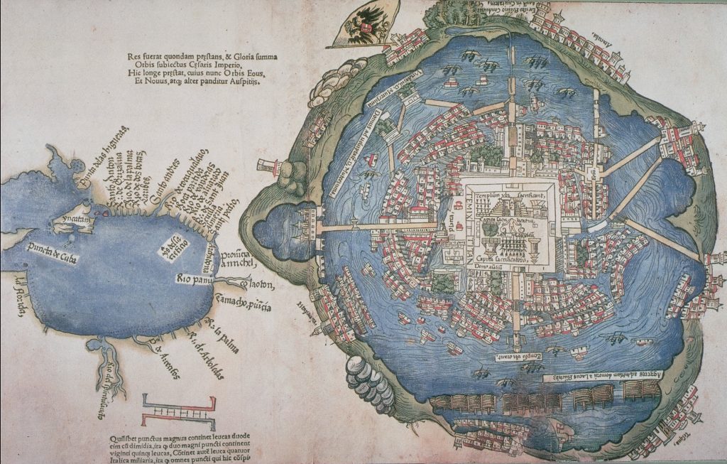 Plano de Tenochtitlán, 1524.