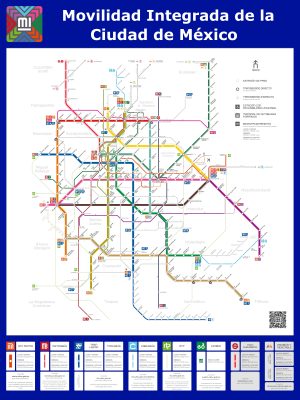 Plano del transporte público en la Ciudad de México
