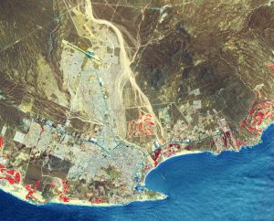 Imagen satelital de Cabo San Lucas.