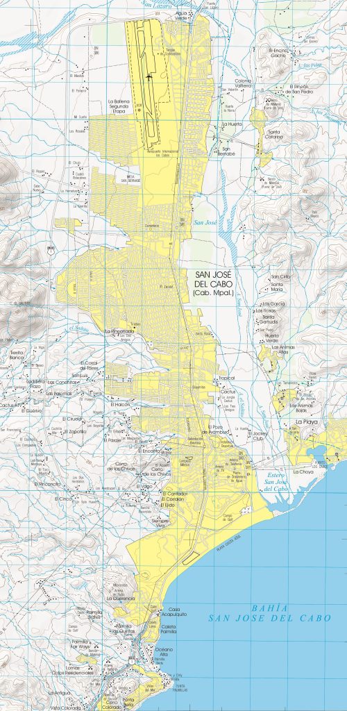 Mapa de San José del Cabo.