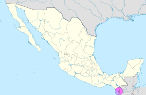 Mapa de ubicación de la ciudad de Tapachula en México. Mapa de ubicación de la ciudad de Tapachula en México.