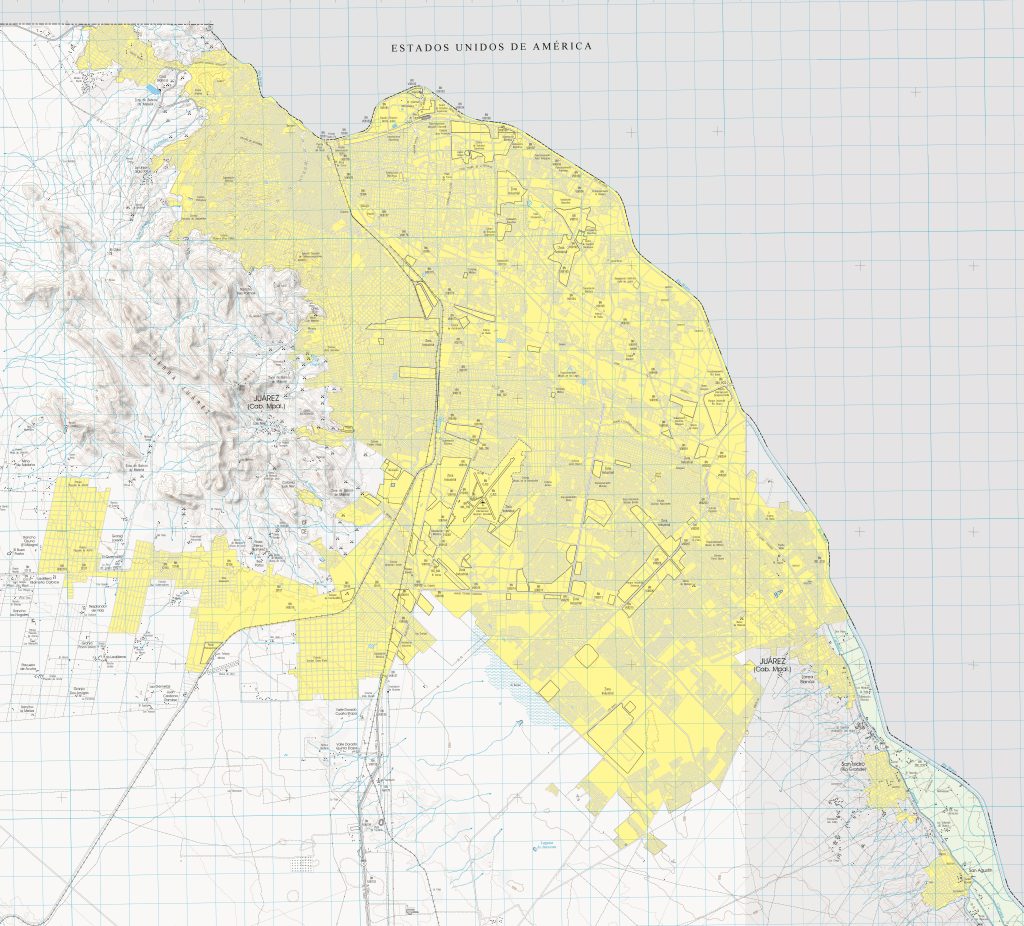 Plano de Ciudad Juárez.