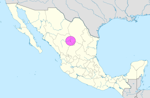 Mapa de ubicación de la ciudad de Torreón en México.