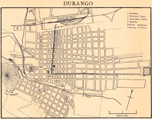 Ciudad de Durango en 1918.