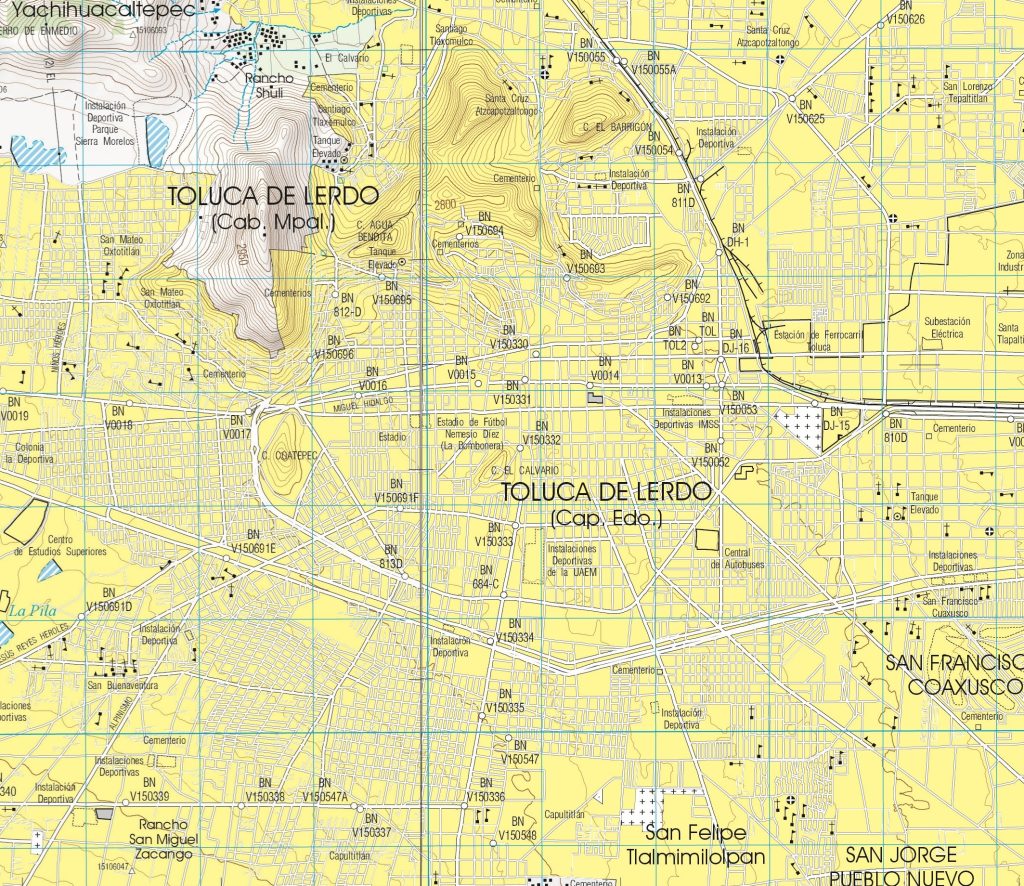 Plano de Toluca.