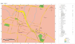 Mapa de León de los Aldama.