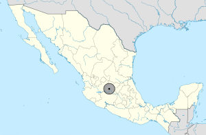 Mapa de ubicación de Irapuato en México.