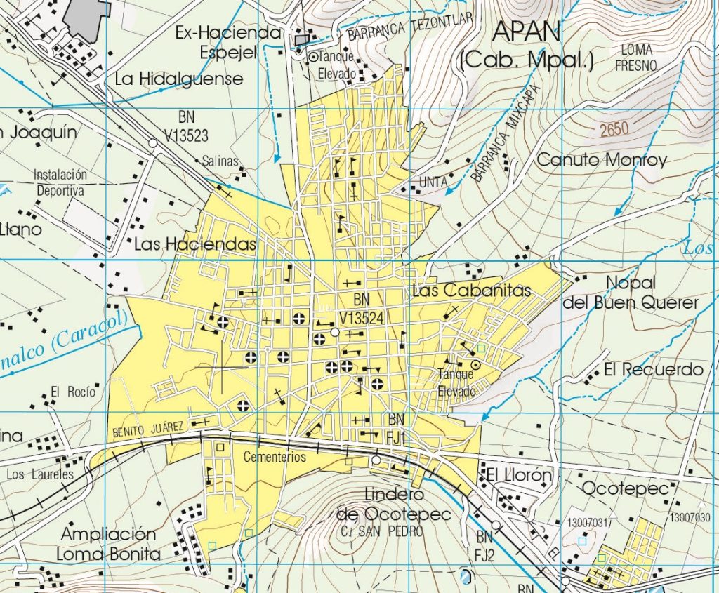 Plano de Apan, Hidalgo.