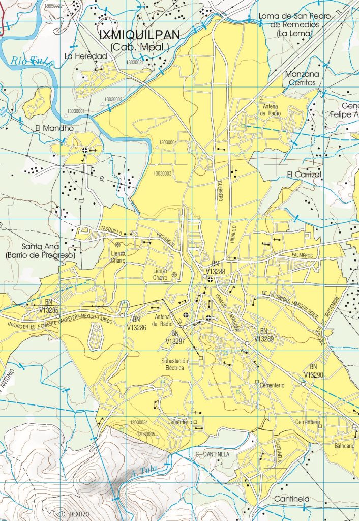 Plano de Ixmiquilpan.