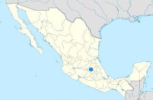 Mapa de ubicación de Tula de Allende en México.