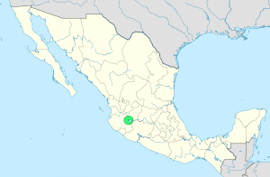 Mapa de ubicación de Chapala en México.