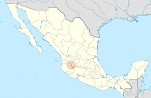 Mapa de ubicación de Tlaquepaque en México.