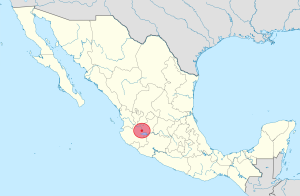 Mapa de ubicación de Tonalá en México.