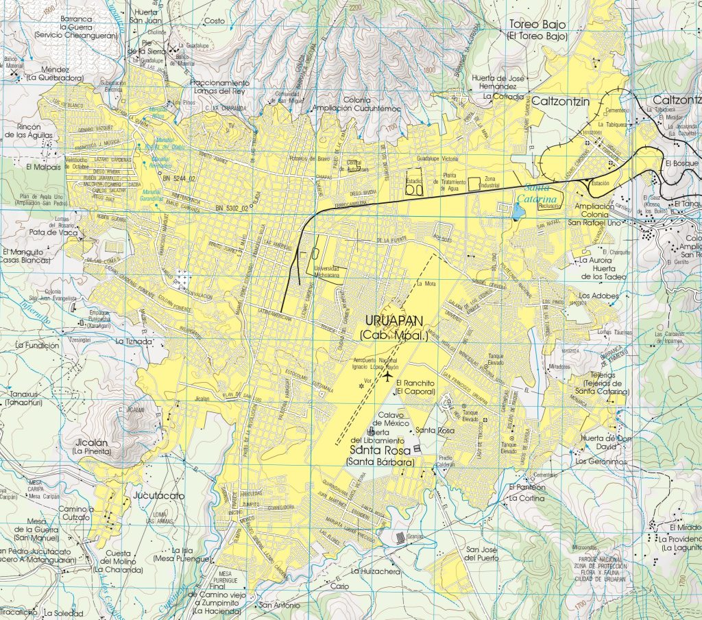 Plano de Uruapan del Progreso.