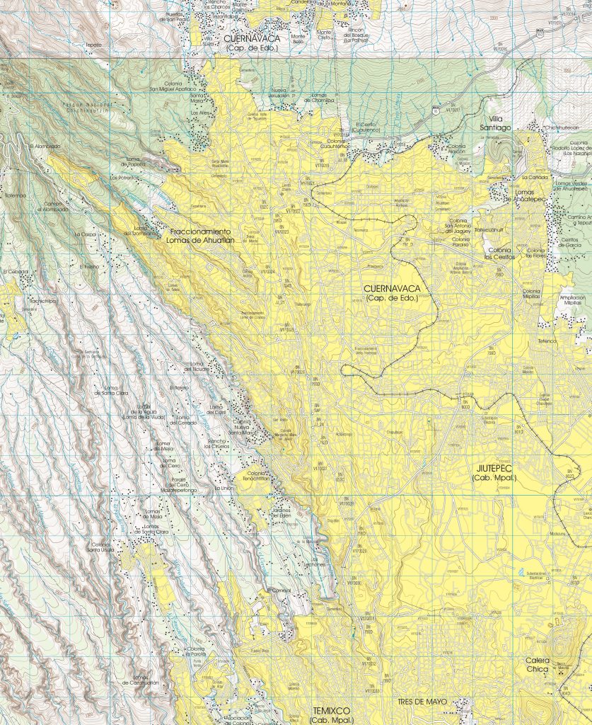 Plano de Cuernavaca.