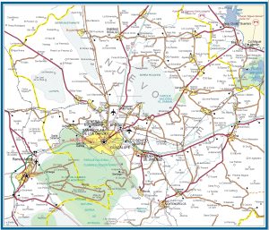 Acceso por carretera a Monterrey, México.