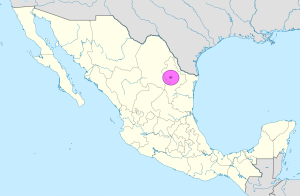 Mapa de ubicación de Monterrey en México.