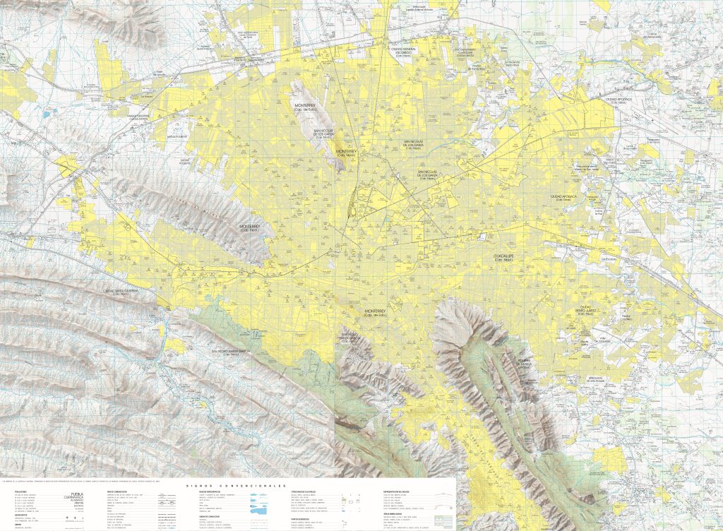 Plano de Monterrey, México