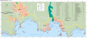 Mapa de Bahías de Huatulco.