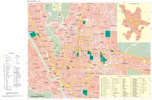 Mapa de la ciudad de Oaxaca.