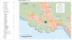 Mapa de Puerto Escondido.