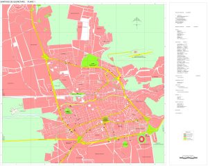Mapa de Santiago de Querétaro.