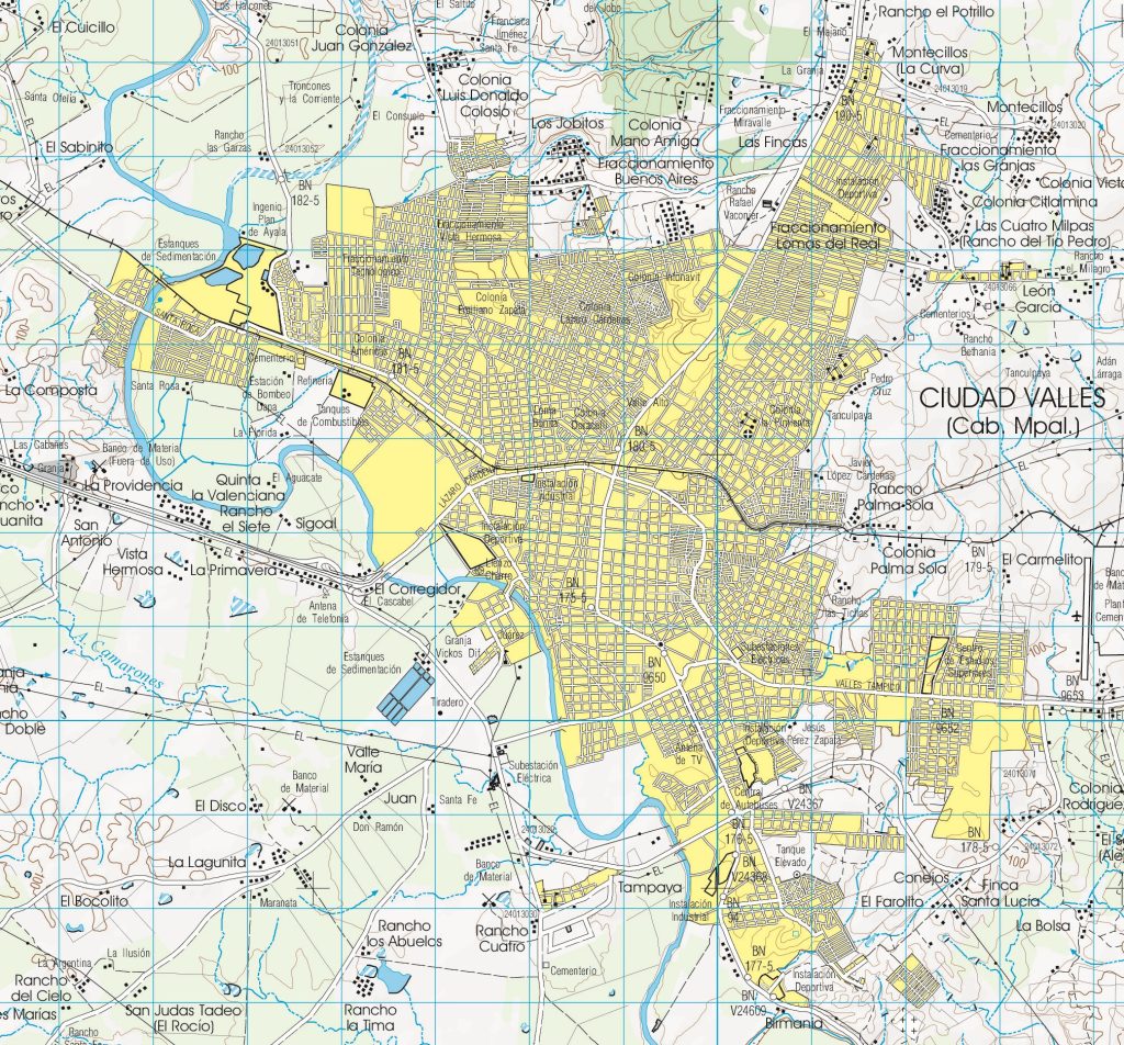 Plano de Ciudad Valles.