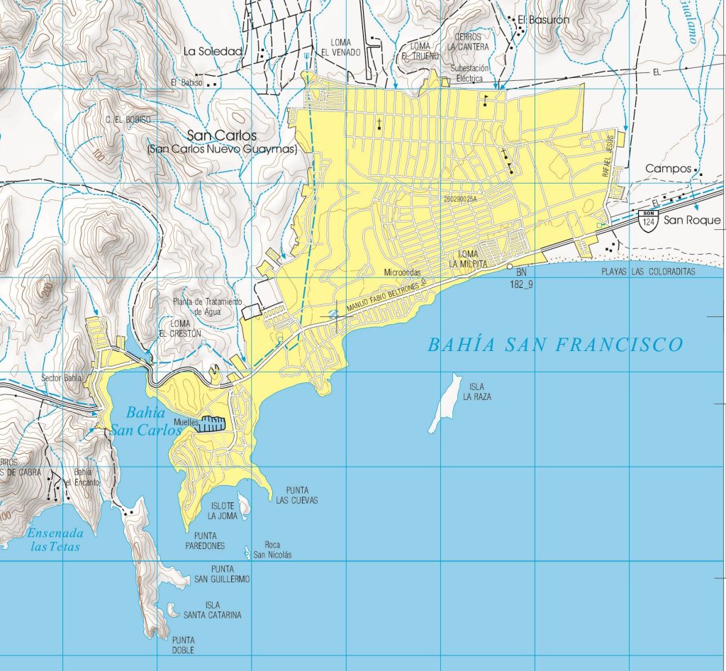 Plano de San Carlos, Sonora.