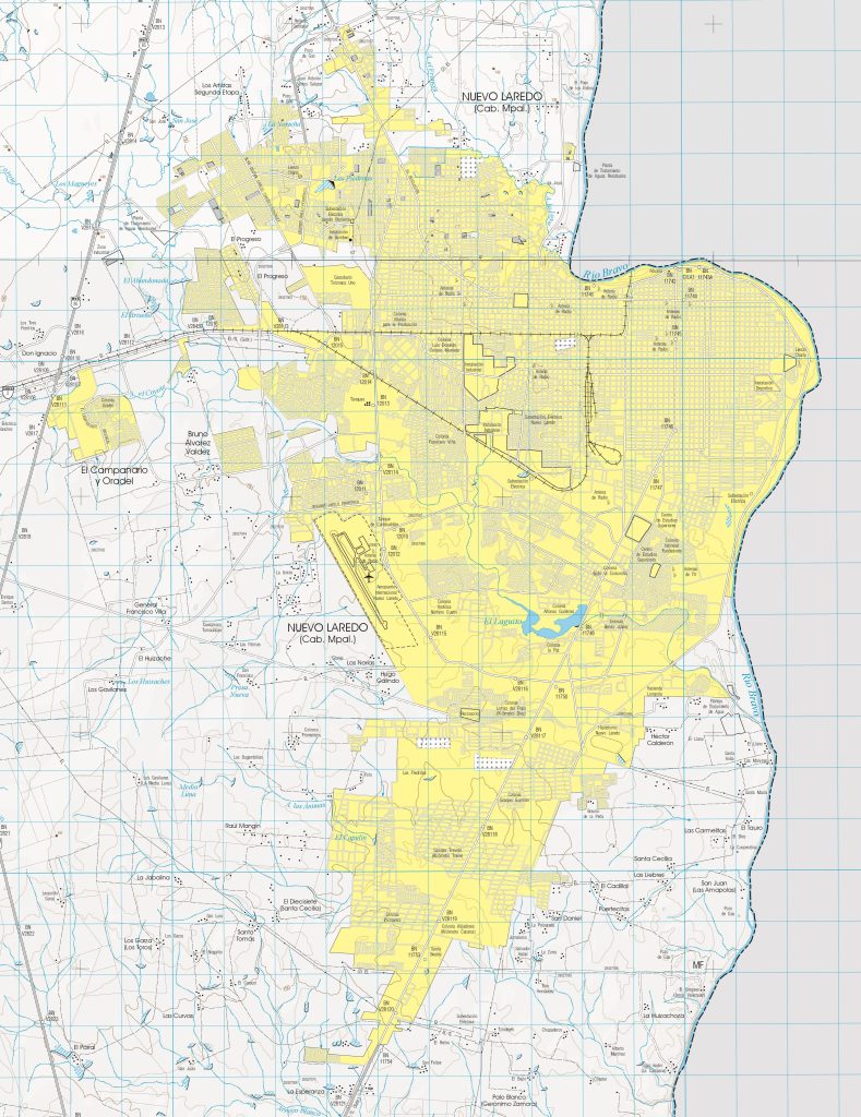 Plano de Nuevo Laredo.