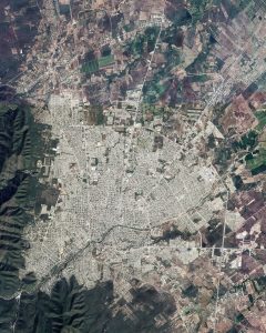 Vista satelital de Ciudad Victoria.