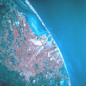 Vista satelital de Matamoros.