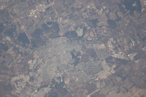 Vista satelital de Reynosa.