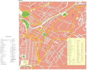 Mapa de la ciudad de Tlaxcala.