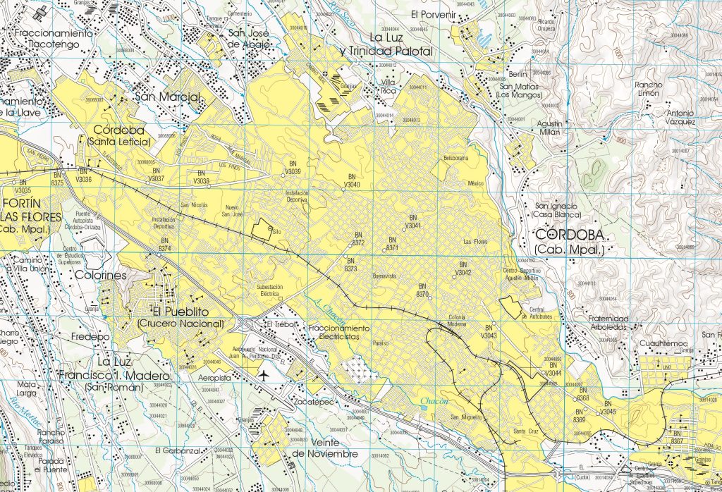 Plano de Córdoba, México.