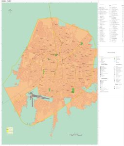 Mapa de Mérida, Yucatán.