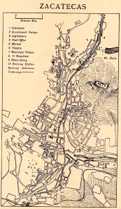 Ciudad de Zacatecas en 1918.