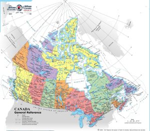 Divisiones políticas de Canadá.