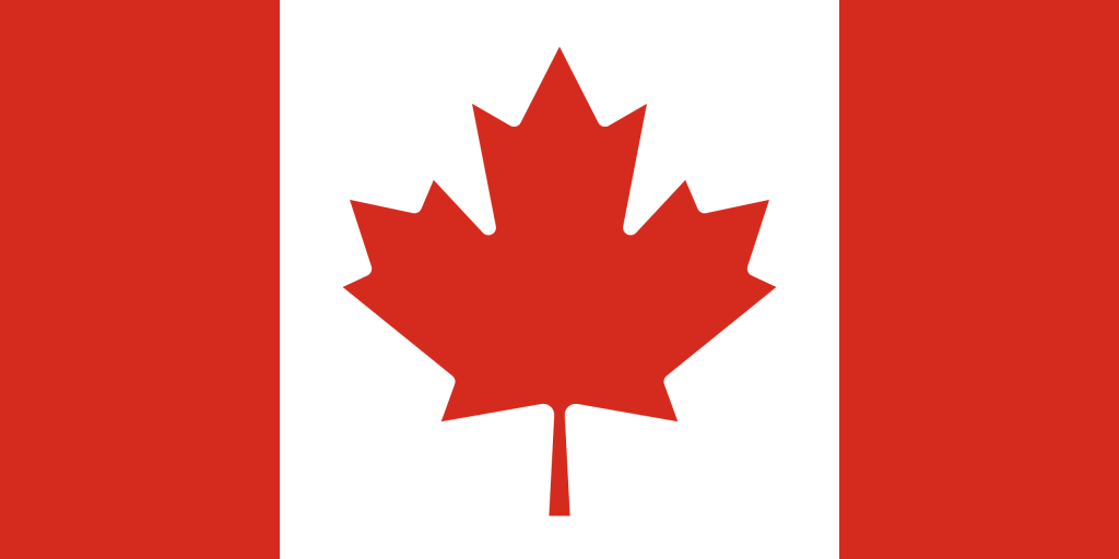 Bandera de Canadá.