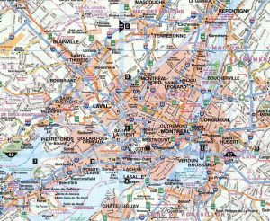 Mapa de Montreal