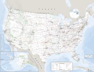 Mapa de carreteras de Estados Unidos