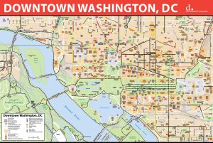 Plano del centro de Washington D. C.