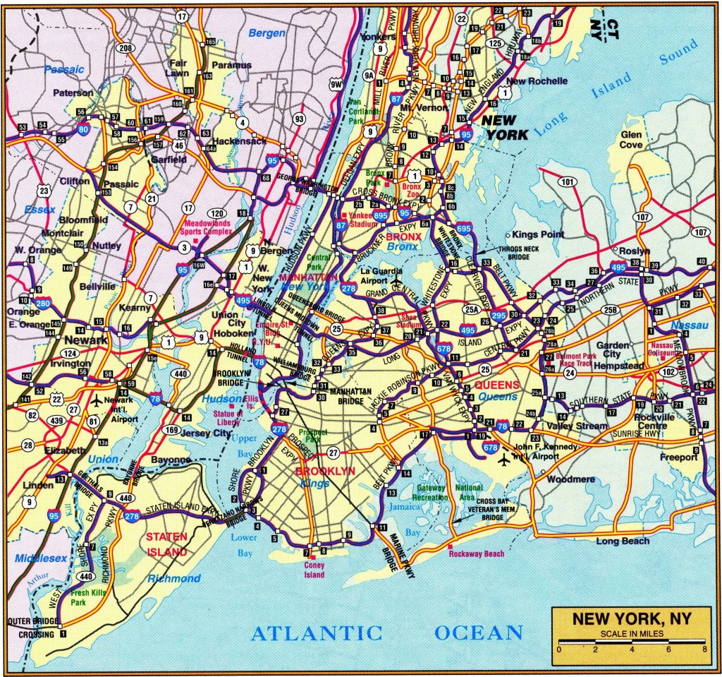 Plano de la ciudad de Nueva York.