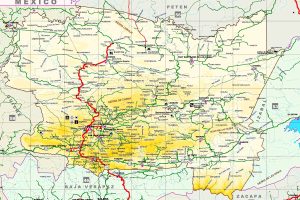 Mapa del Departamento de Alta Verapaz