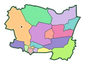 Mapa mudo del Departamento de Alta Verapaz