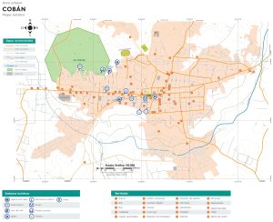 Mapa de la ciudad de Cobán