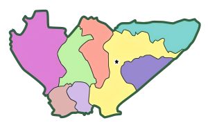 Mapa mudo del Departamento de Baja Verapaz