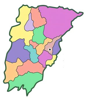Mapa mudo del Departamento de Chimaltenango