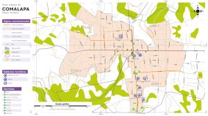 Mapa de la ciudad de Comalapa